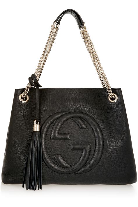 gucci soho medium leather chain bag|gucci soho shoulder bag medium.